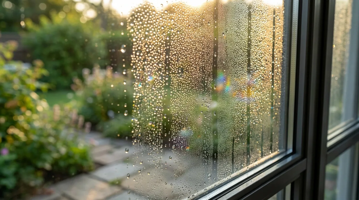 Condensation extérieure en été : bon signe ?