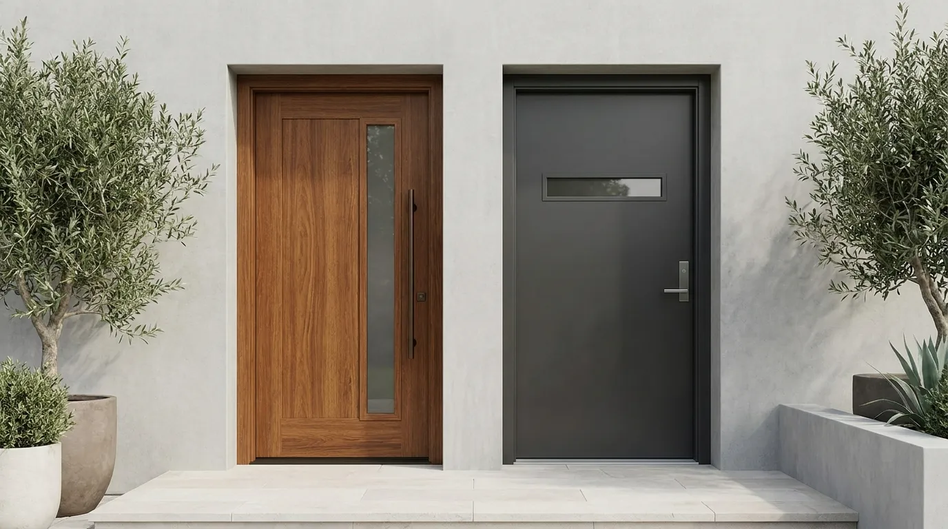 Portes d’entrée : fibre de verre ou acier ?
